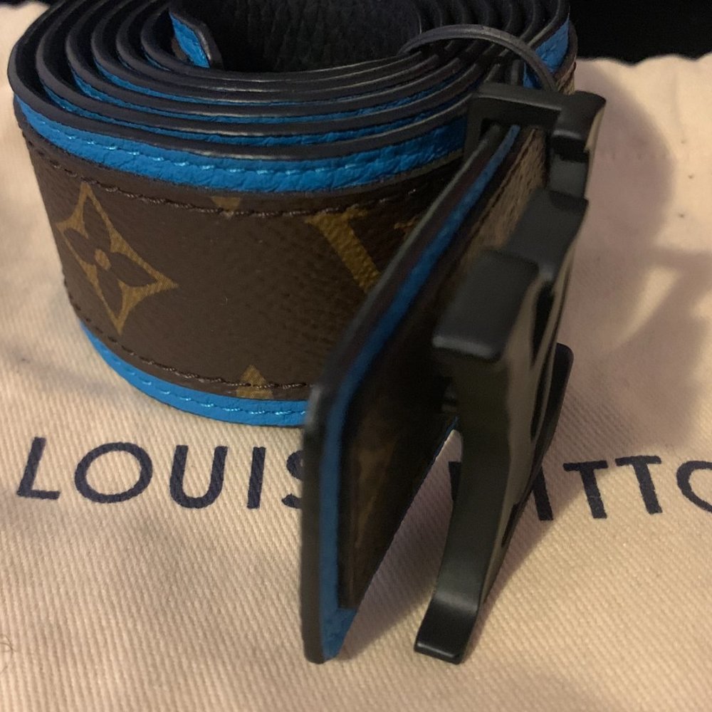 Lv Reversible Shape Patchwork 40mm Belt Mp205v - image 6
